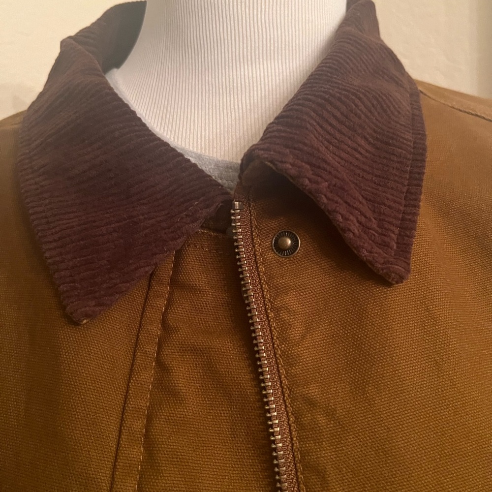 Women’s Barn Jacket with Corduroy Collar - Picture 2 of 4